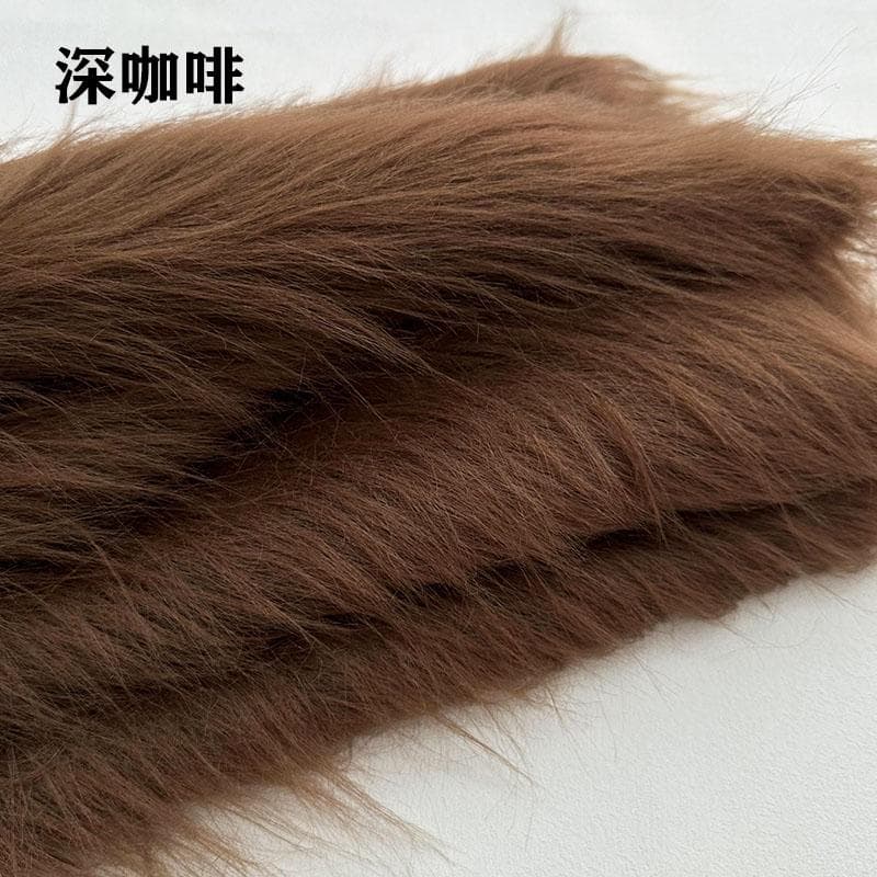 100x180cm Long Faux Fur Fabric Carpet Clothes Doll Plush Stuffed Toy for Needlework DIY Handmade Sewing Accessories 50x180cm