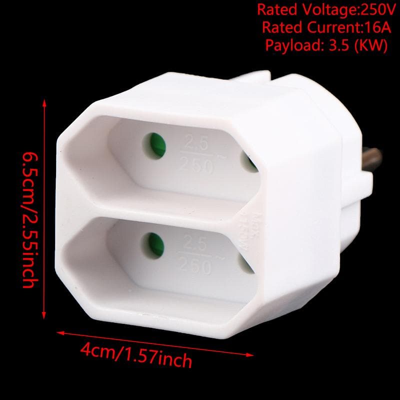 Eu Conversion Plug 1 To 2 / 1 To 3 Way European Standard Power Adapter Socket
