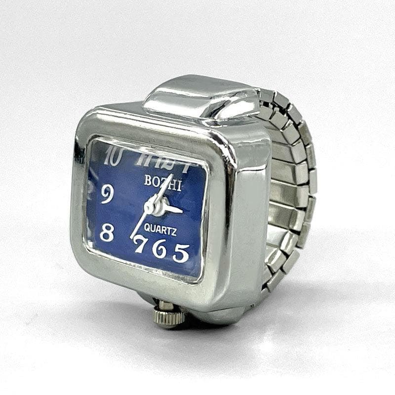 Mini fashion couple Ring watch blue