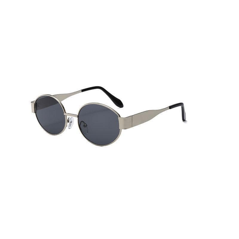 Fashion Oval Sunglasses Women Retro Trend Metal Sun Glasses High Quality UV400 Protection Luxury Brand Eyewear