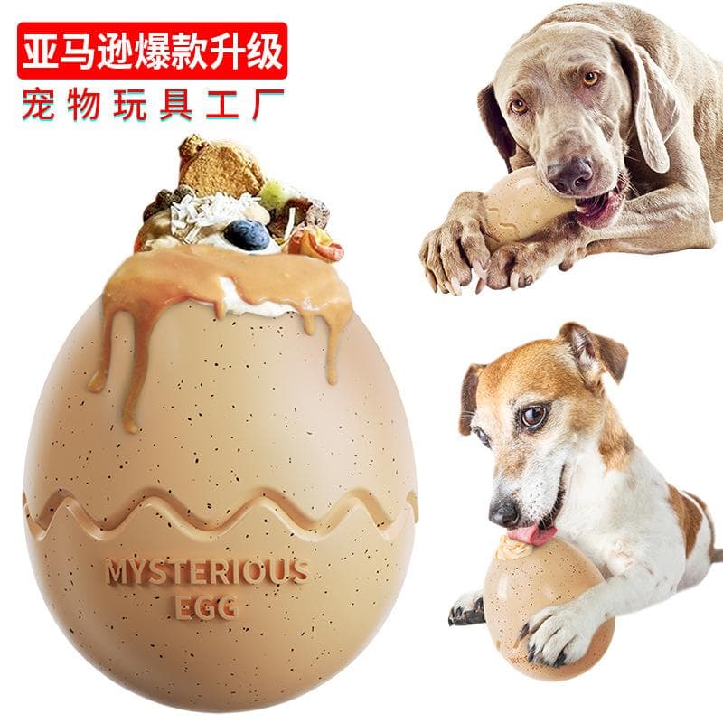 Pet supplies hot sale licking dog chewing toys slow food leaking dinosaur eggs slow food dog