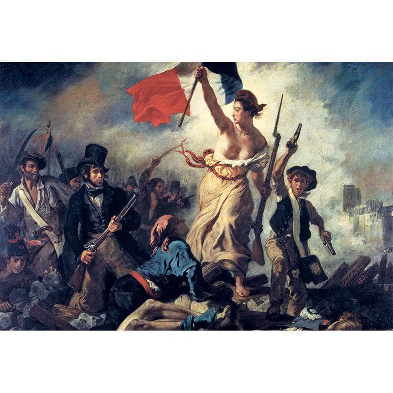 Diamond Painting Liberty Leading The People 5D DIY Diamond Mosaic Full Round Diamond Embroidery 20X30CM