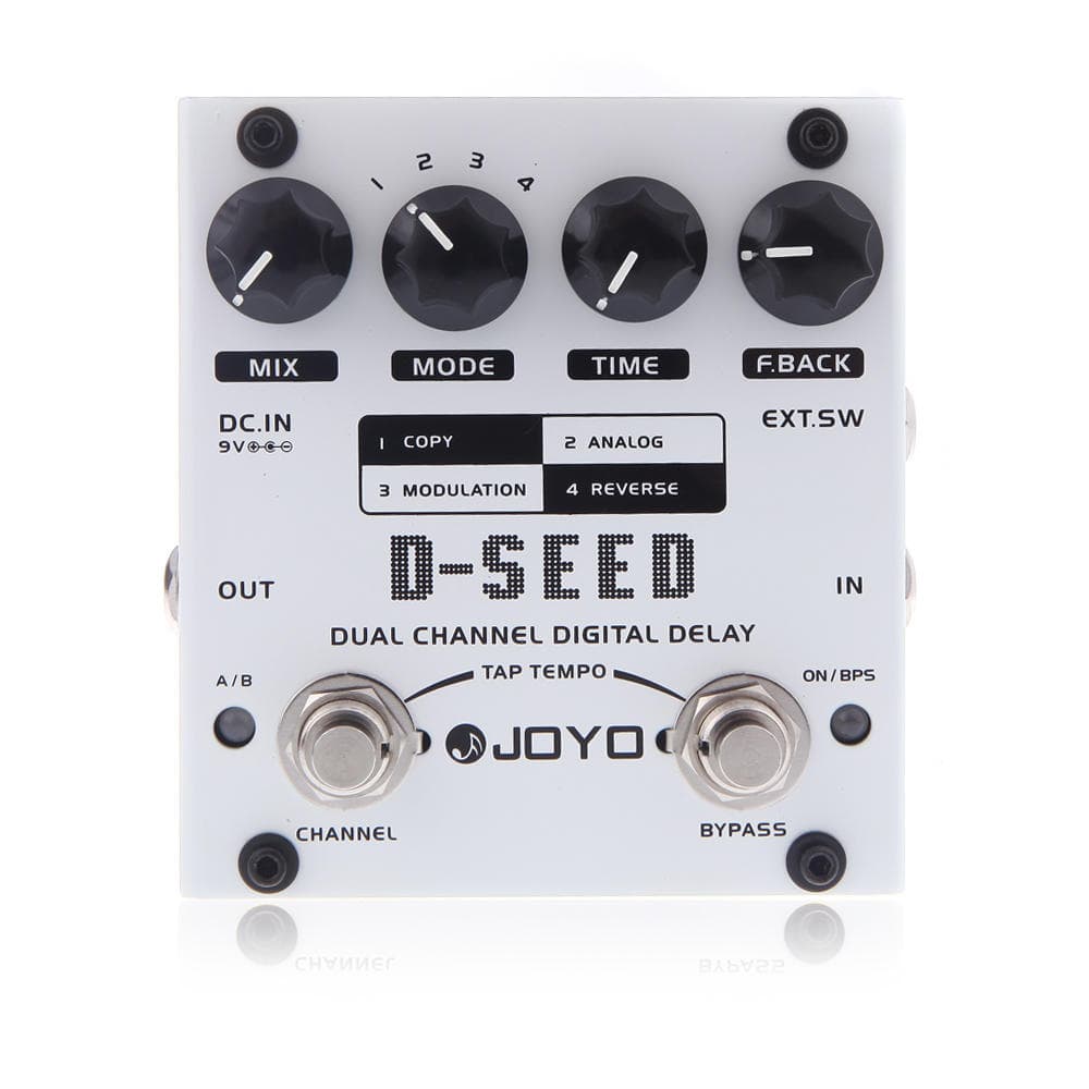 JOYO D-SEED Dual Channel Digital Delay Guitar Effect Pedal with Four Modes