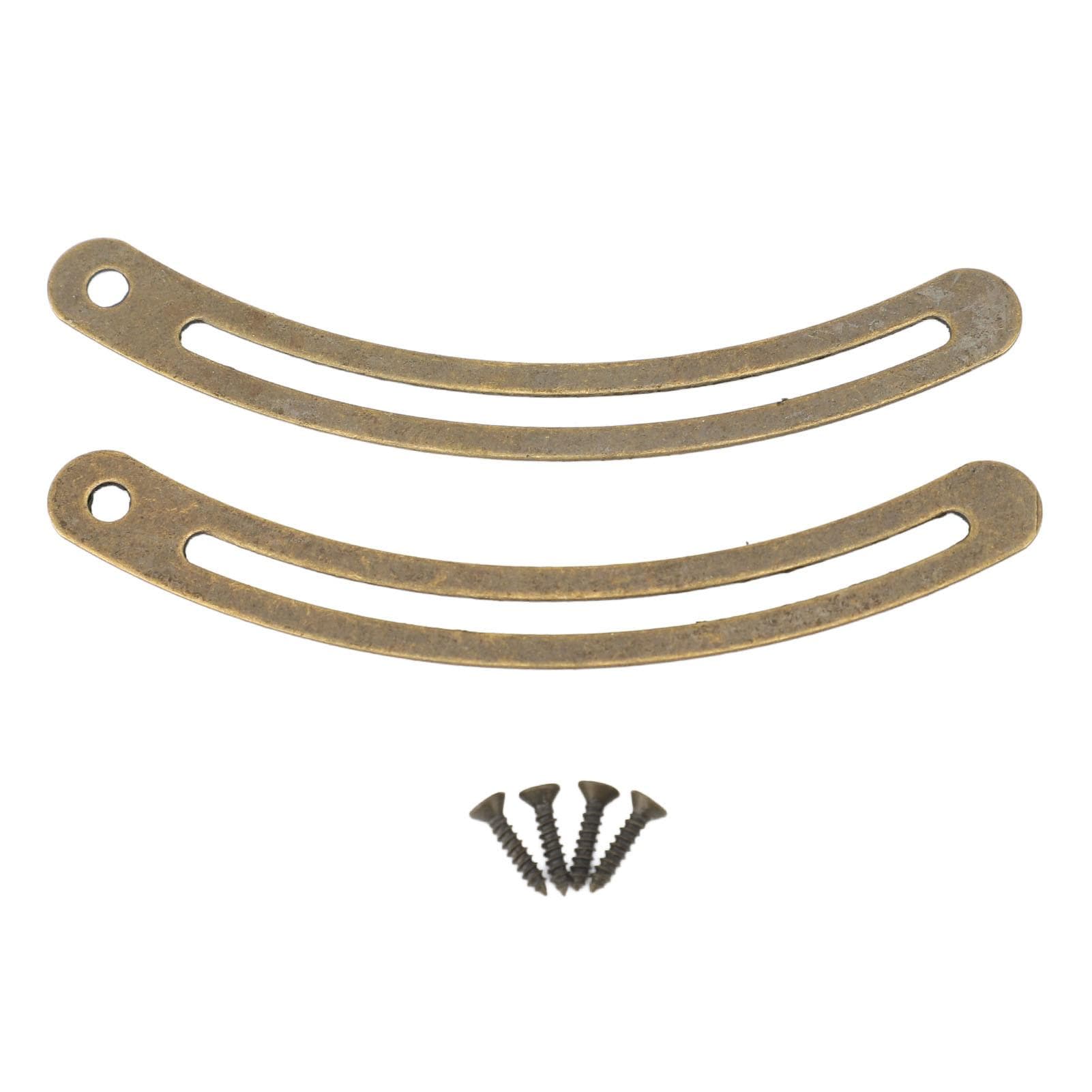 20 Set Lid Support Hinge Metal Retro Lid Stay Hinge with Screw for Cabinet Box Furniture Bronze bronze