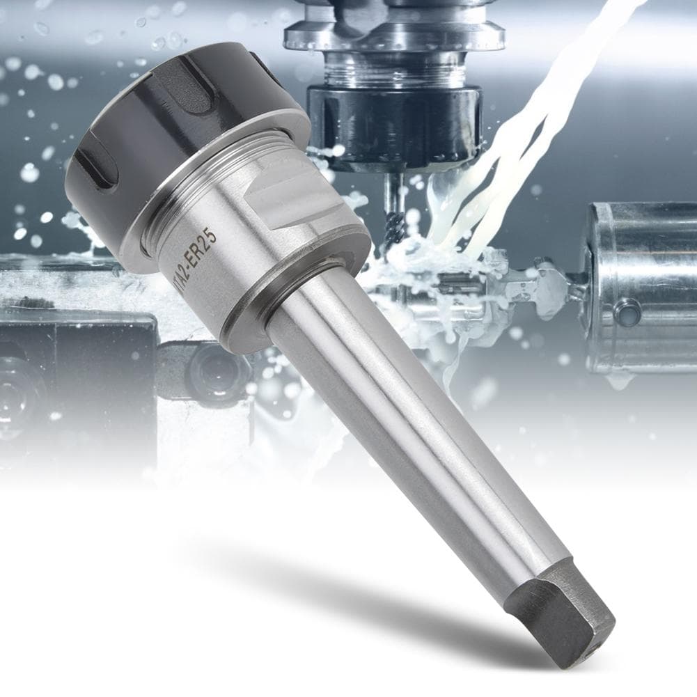 Collet Chuck Holder High Speed Steel CNC Lathe Spindle Shank for Milling Machine MTA2ER25