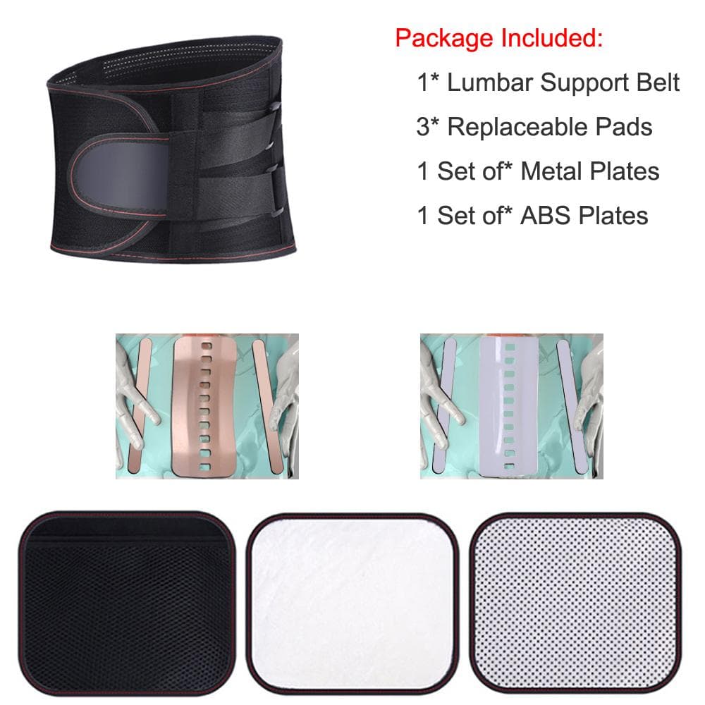 Self-heating Lumbar Support with Disc Herniation Orthopedic Sprain Corset for Back Posture Spinal Decompression Brace S