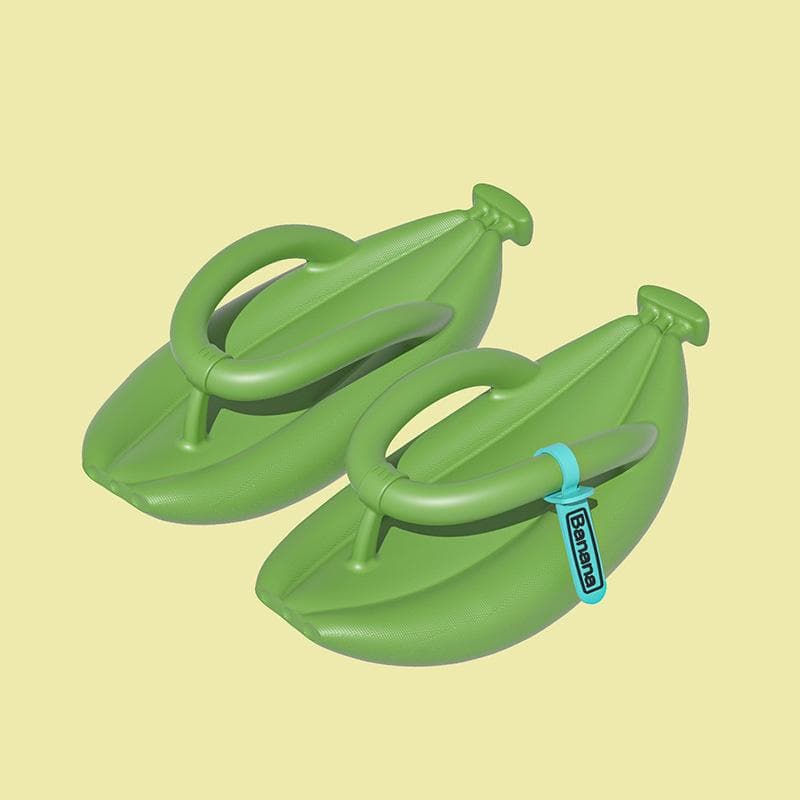 New Summer Couple Flip-flops Banana Shape Antiskid Light Lady Slippers 40/41