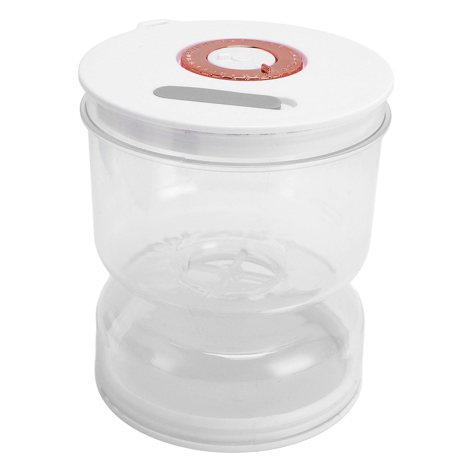 Pickle Jar with Strainer Flip Wet and Dry Separation Leakproof Pickle Container for Airtight Food L(for 6.5-9kg)