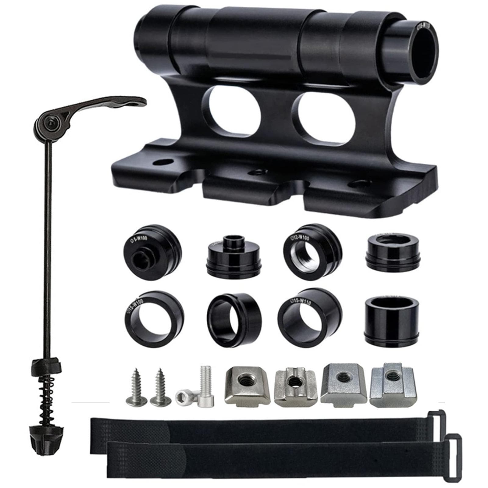 Bicycle Front Fork Mount Bracket Car Roof Bike Fixing Rack Quick Release CarTop Bicycle Front Fork black