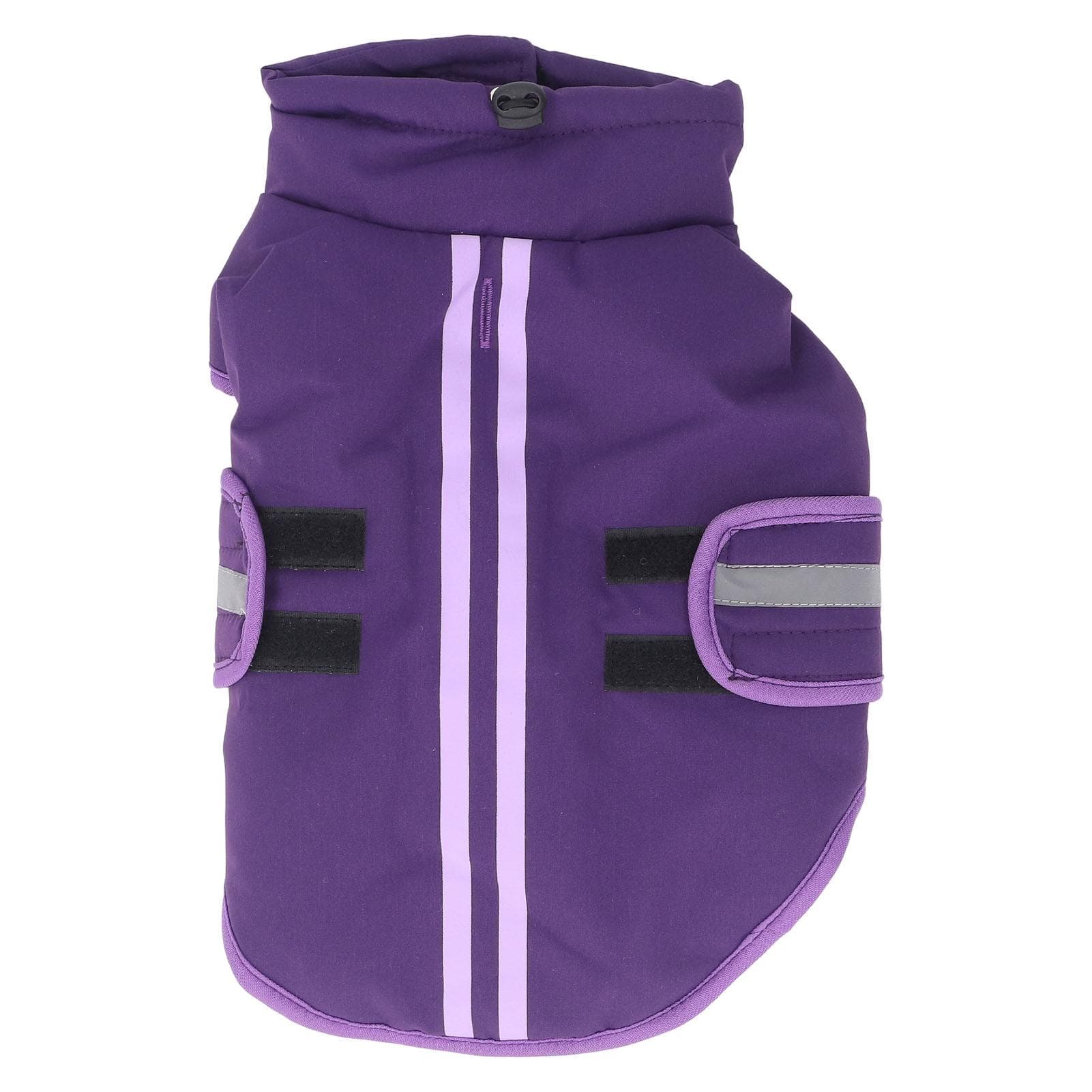 Warm Dog Coat Water Resistant Adjustable Stylish Look Thermal Jacket Vest Pet Clothes for Autumn L(for 6.5-9kg)