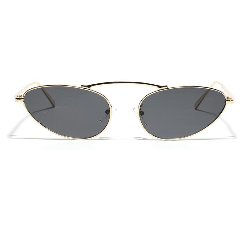 Sexy Cat Eye Sunglasses Women Vintage Triangle Metal Sun Glasses Fashion Brand Party Gafas De Sol for Men and Women As shown