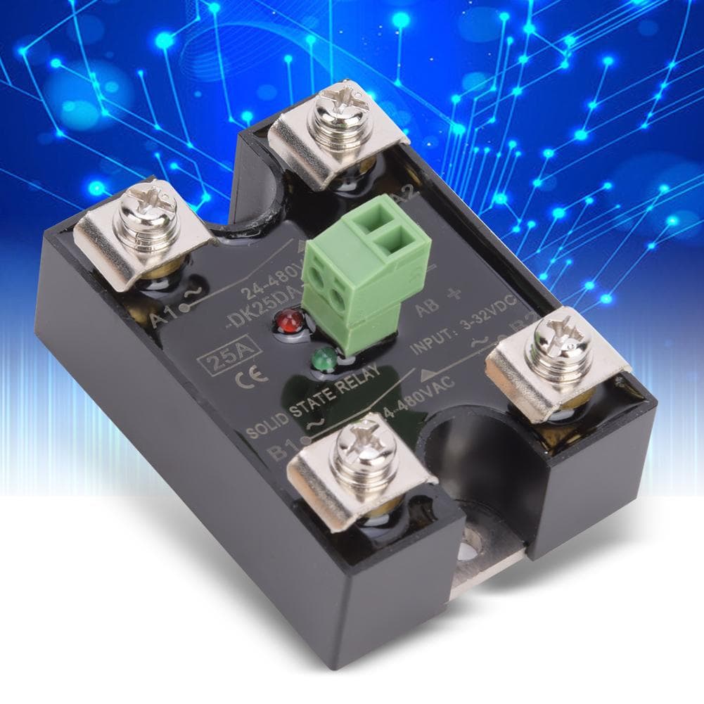 BERM Solid State Relay Single Channel DC Control Dual Channel AC 1 Phase SSR 24480VAC(40A(BERM
