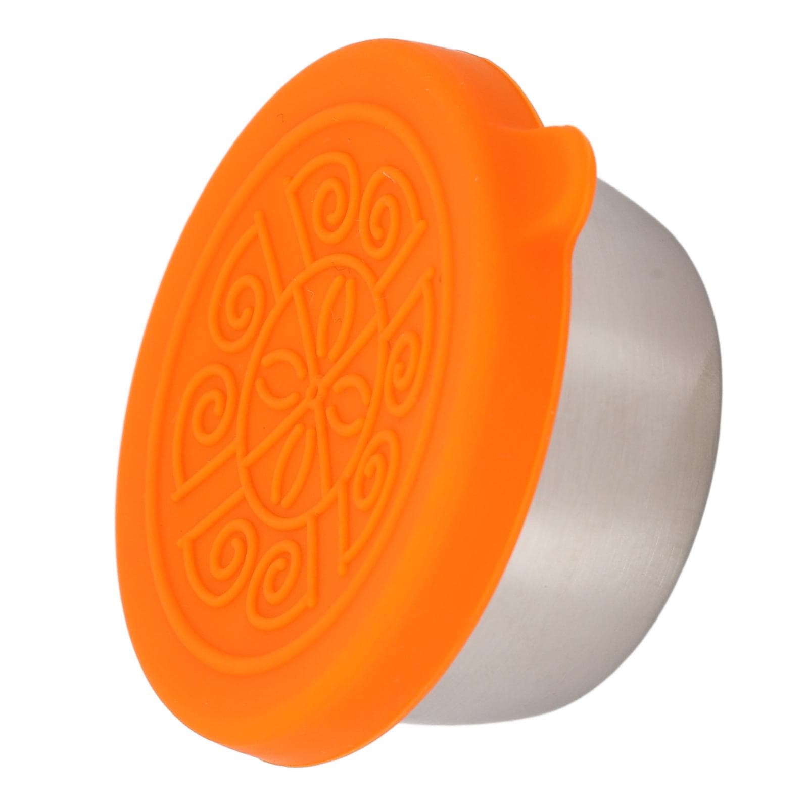 50ml Stainless Steel Condiment Containers Separate Leak Proof Portable Small Dipping Sauce Cup with orange
