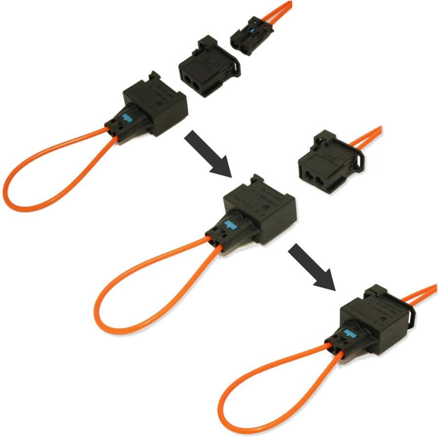 MOST System Diagnostic Kit Fiber Optic Loop Bypass Male & Female Plug