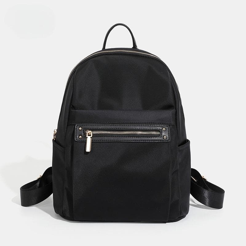 Daily Student Lightweight Backpack Simple Everything Stylish Women's Backpack Oxford Cloth Commuter Travel black