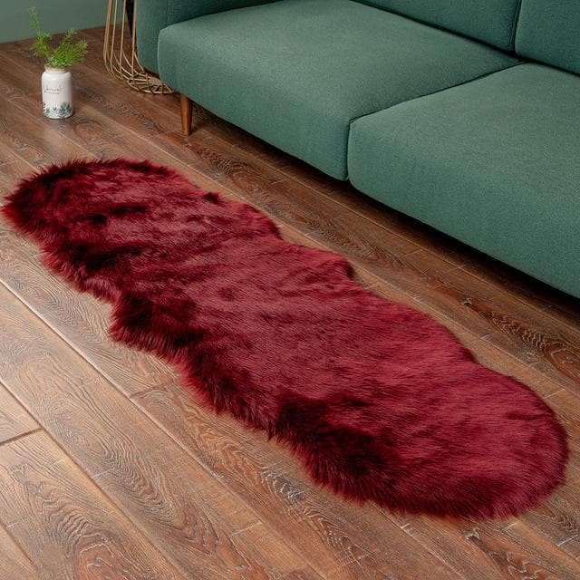 Soft Faux Fur Fluffy Carpet Modern Armchairs For Living Room Decoration Mats Dressing Table Tatami Bedroom Lounge Long Hair Rugs 2.0P Shape 60x140cm