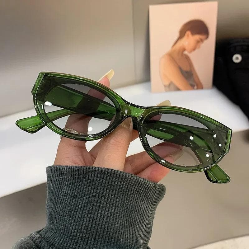 New Arrival Cat Eye Sunglasses Women Vintage Oval Square Sun Glasses Female Shades Eyewear Fashion Accessories