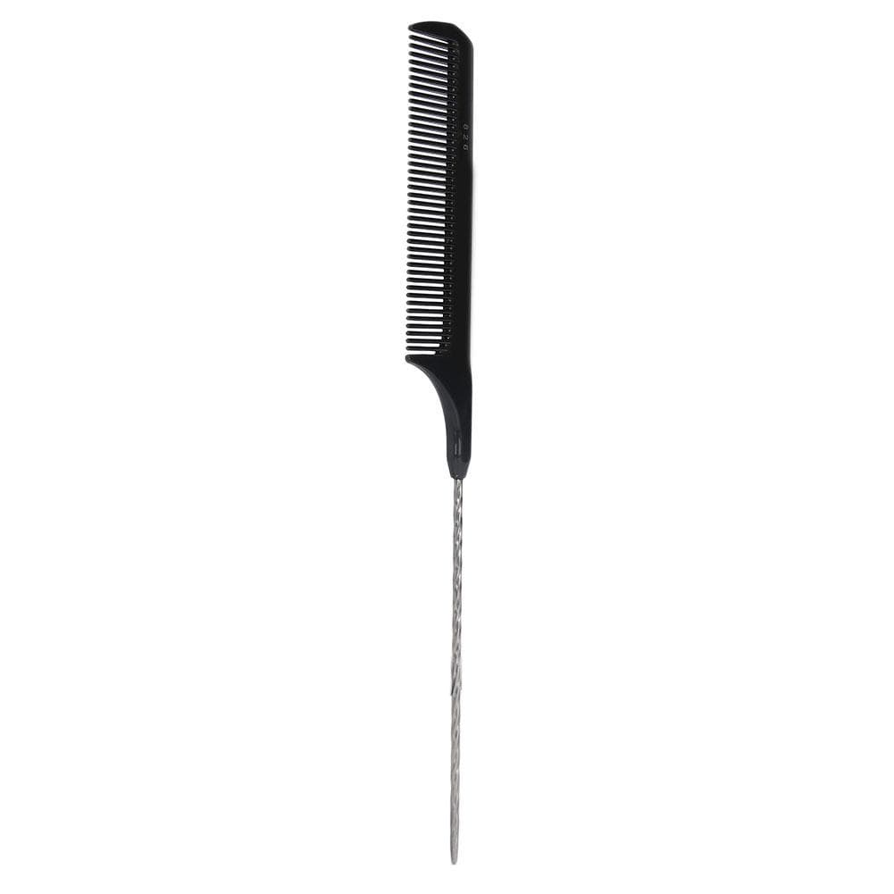 Professional Portable Hair Separate Tail Comb Barber Shop Women Hair Styling CombBlack black