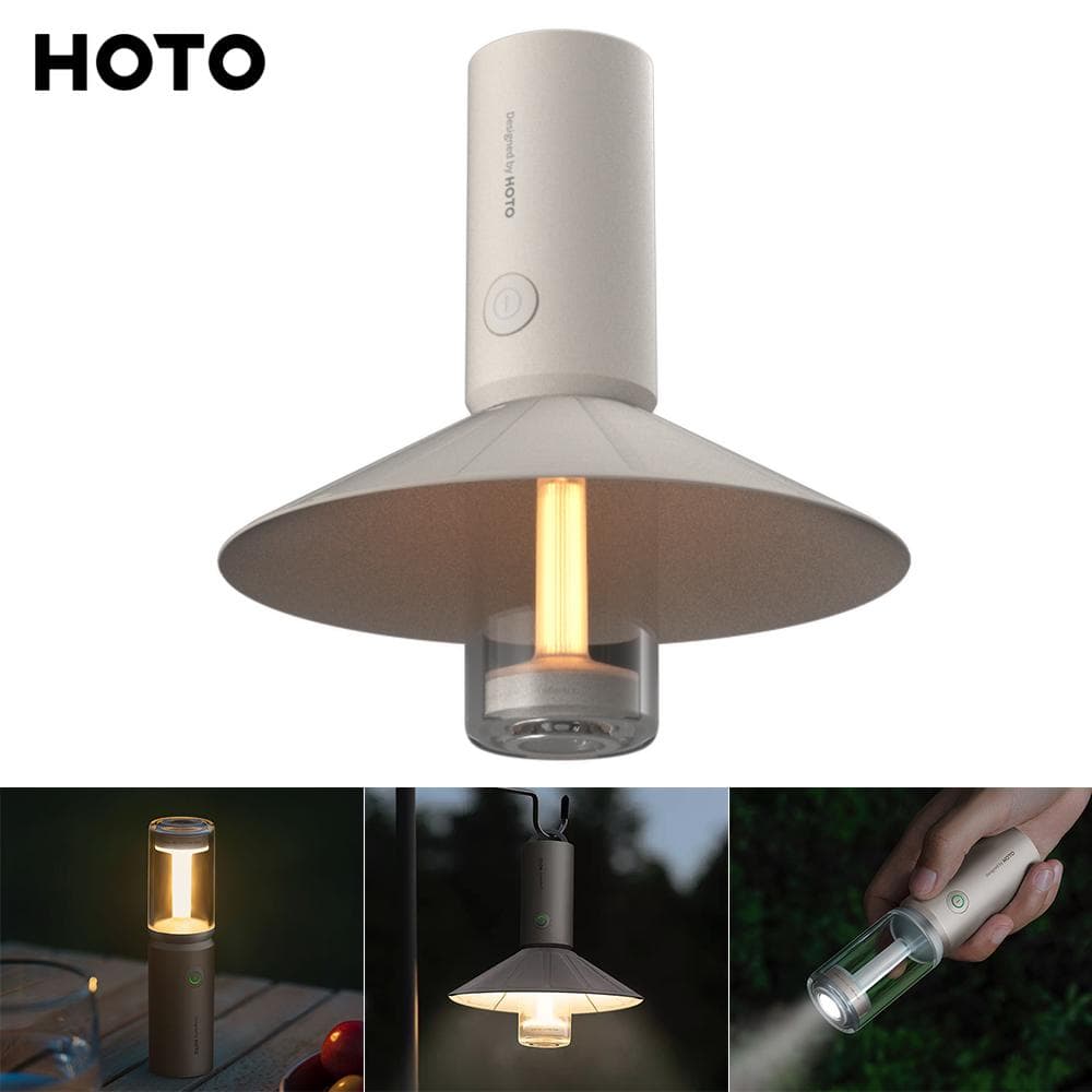 HOTO Monkey Camping Lights 3 in 1 Outdoor Lighting IPX6 Waterproof Long Battery Life Lightweight gold