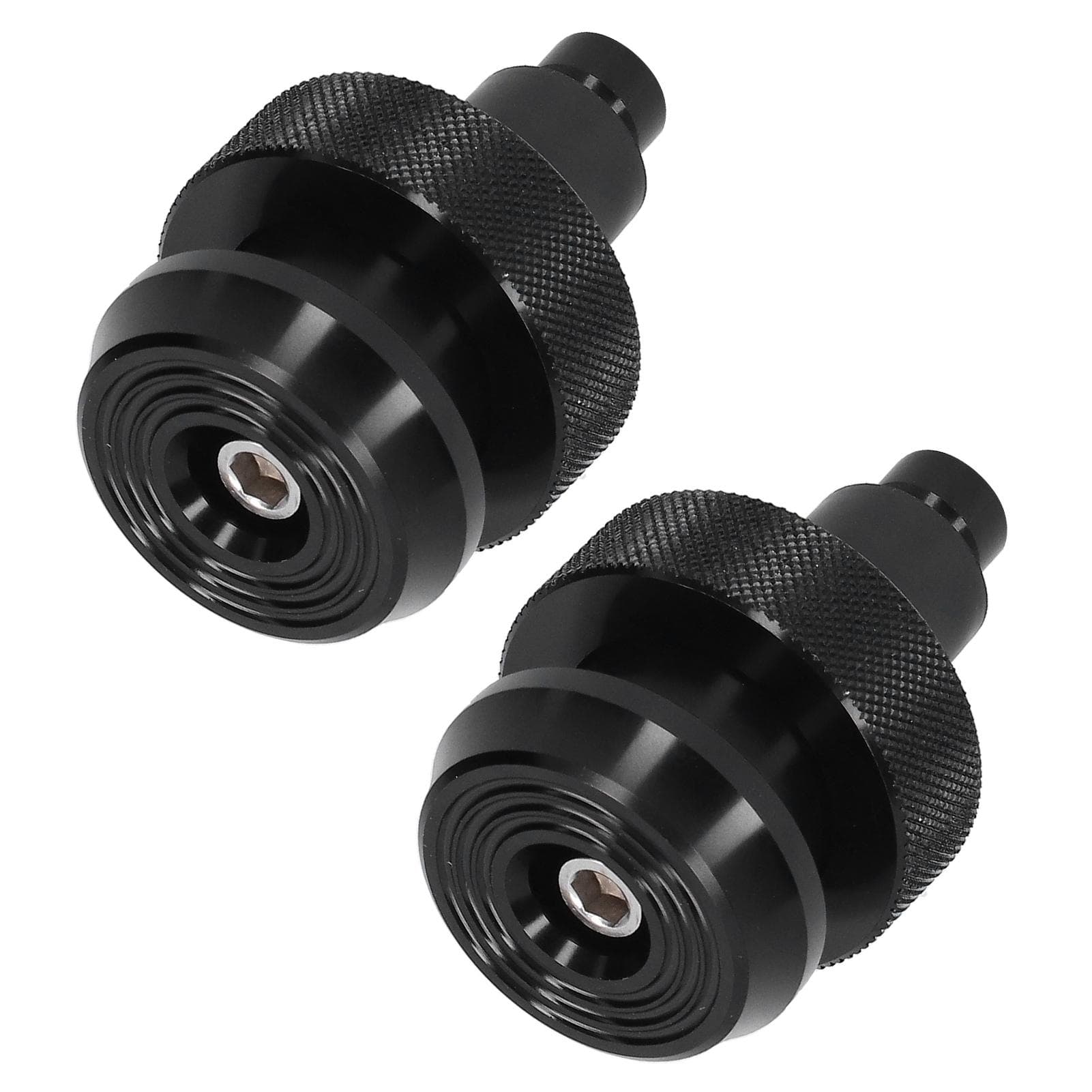 Motorcycle Handlebar End Plug Throttle Speed Control Black Alumimium Rubber Universal