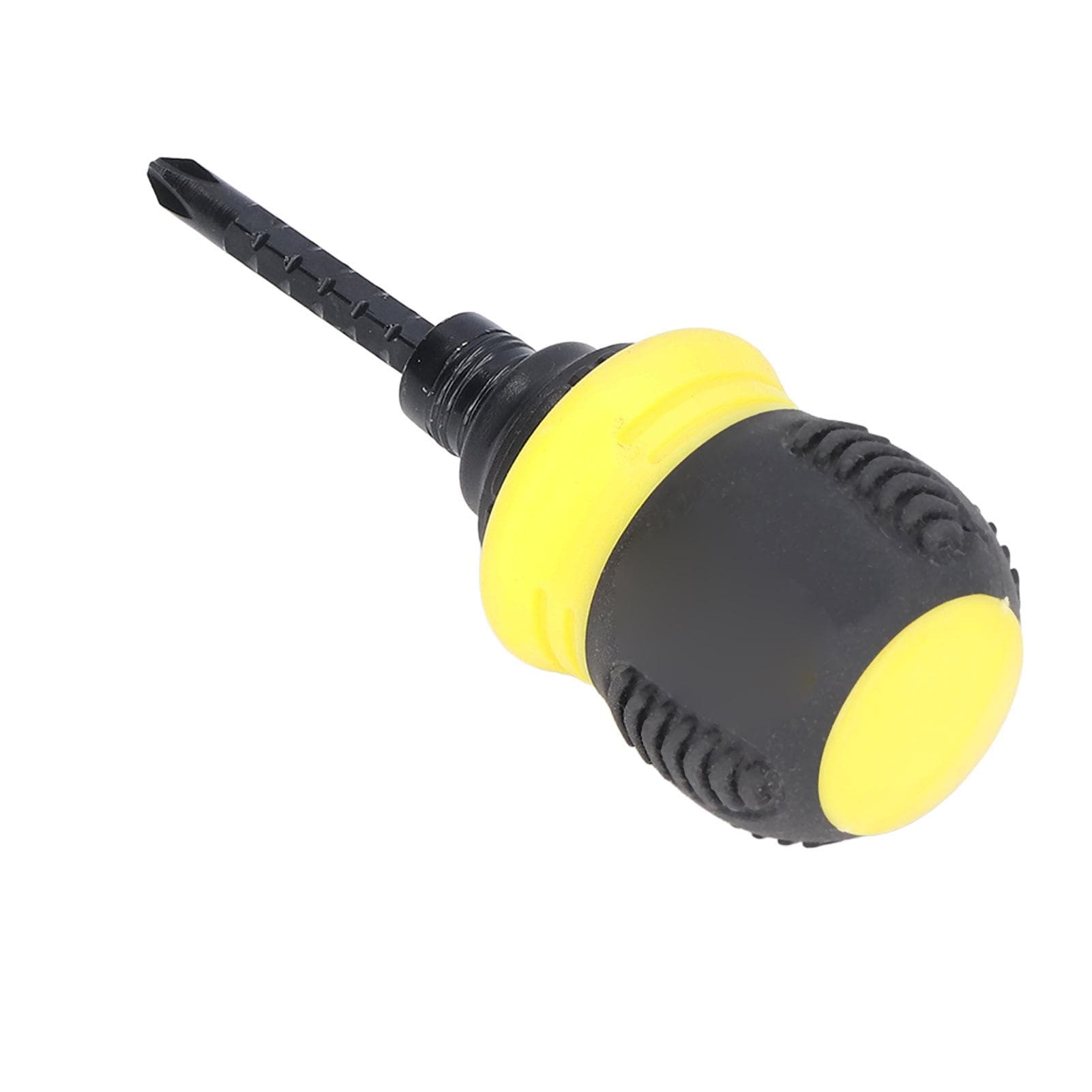 Ratchet Screwdriver Cross Slot 2 Purpose Adjustable Mini Chrome Vanadium Alloy Steel HardwareYellow