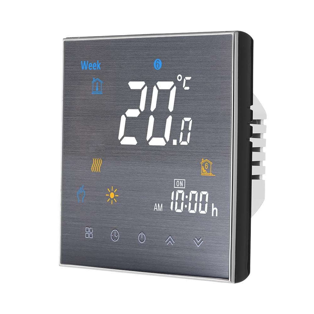 BTH-3000L-GALW WiFi Smart Thermostat for Water Heating Digital Temperature Controller Large LCD GC black