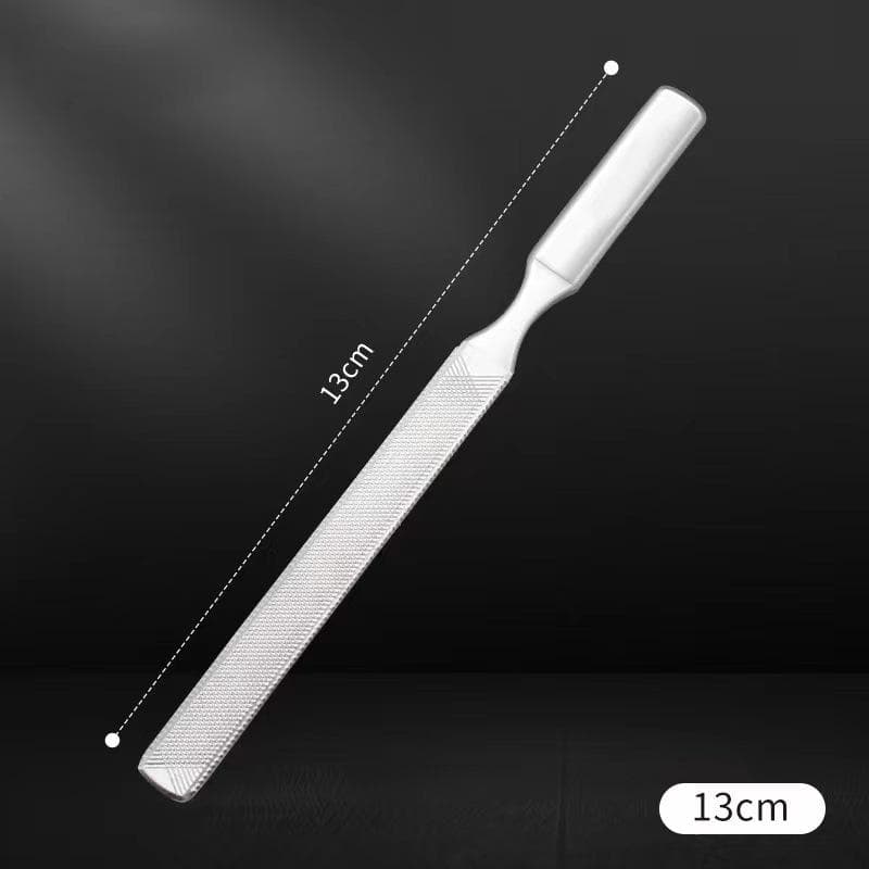 1Pcs Stainless Steel 4 Sides Nail File Set trong Professional Nail Sanding Polishing Nail Art Beauty Tools 13cm