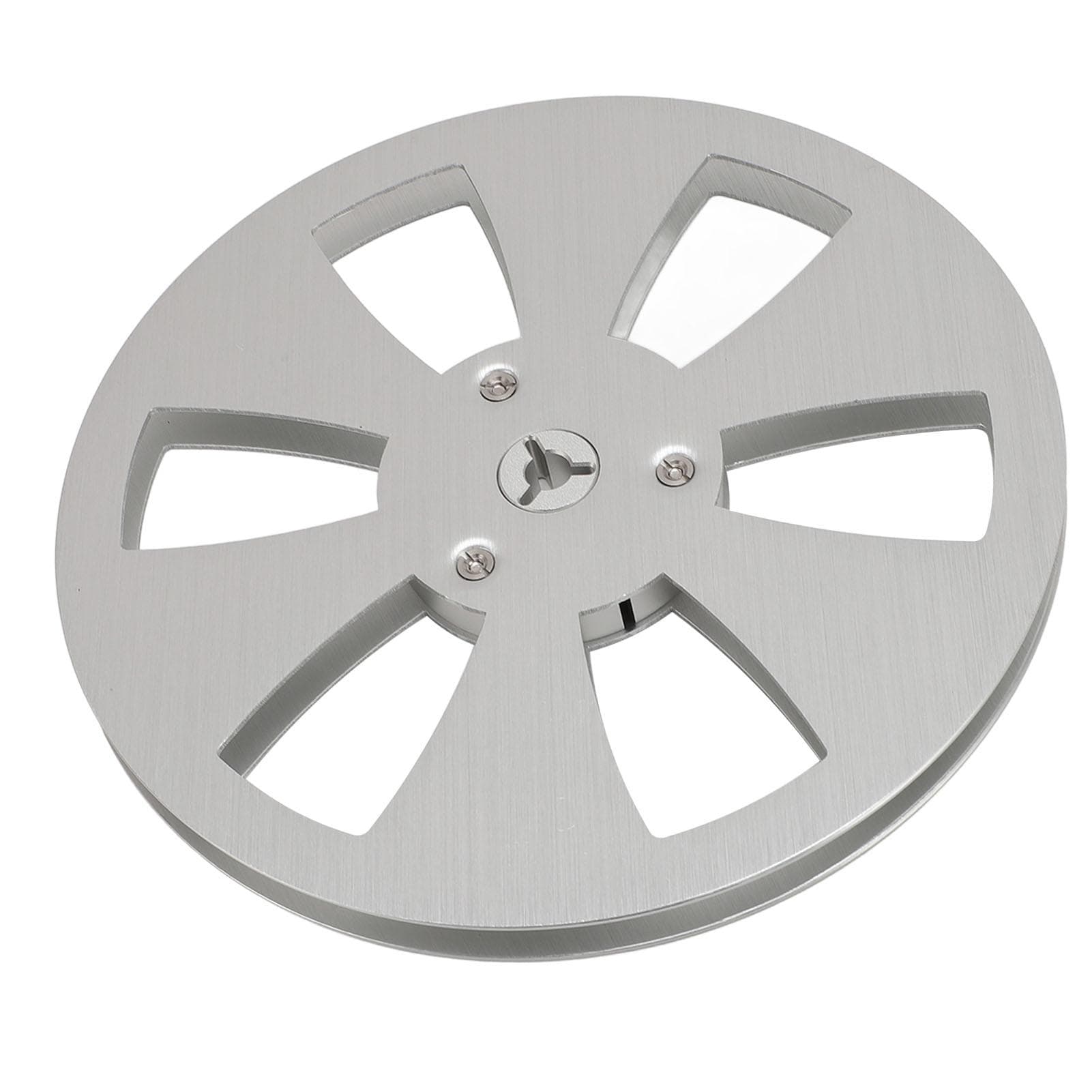 14 7 Inch Empty Tape Reel Aluminum Alloy Recording Takeup Reel with 6 Hole for Reel to Reel Tape