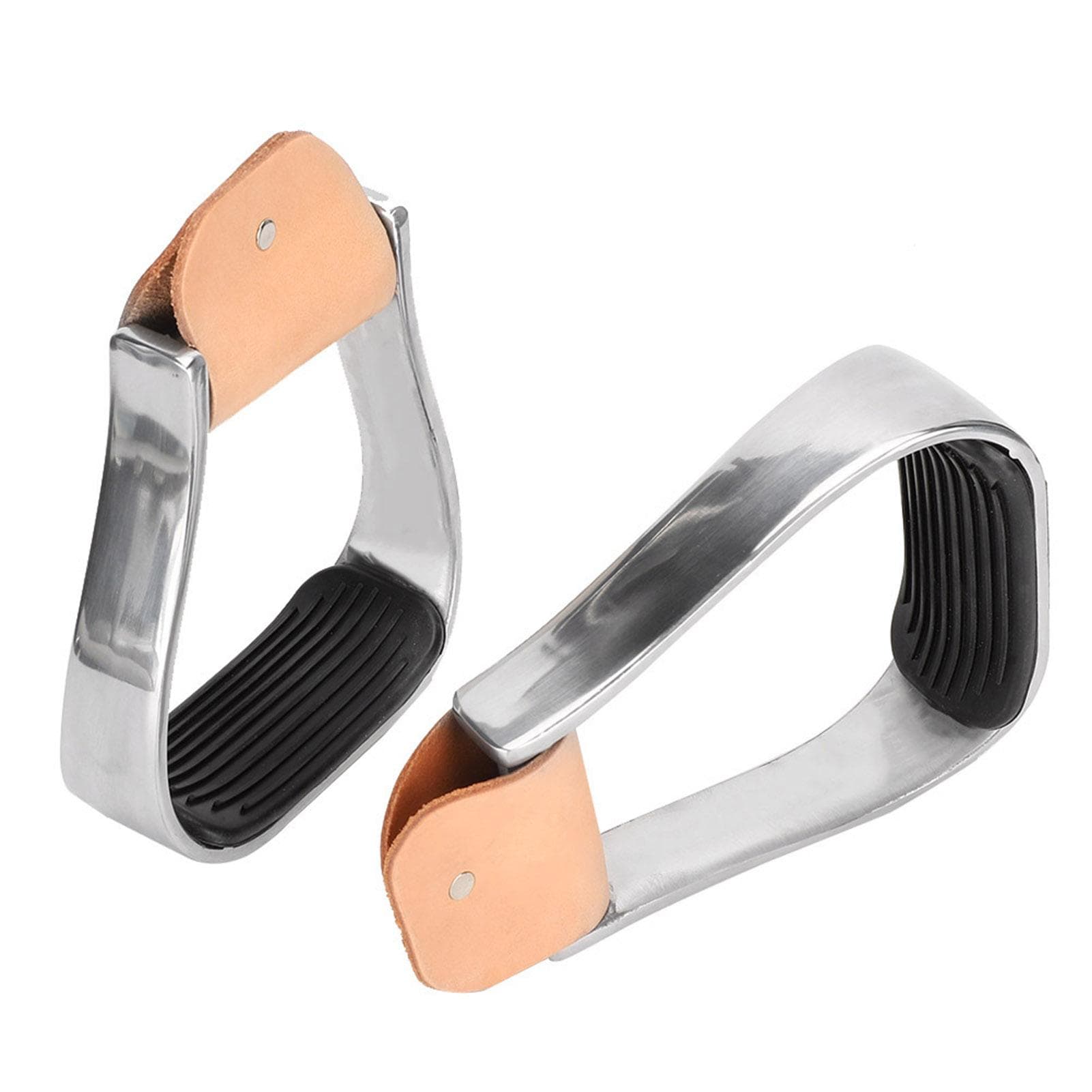 Horse Riding Stirrups Western Horse Saddle Tack Overshoe Aluminum Cushioned Western Stirrups