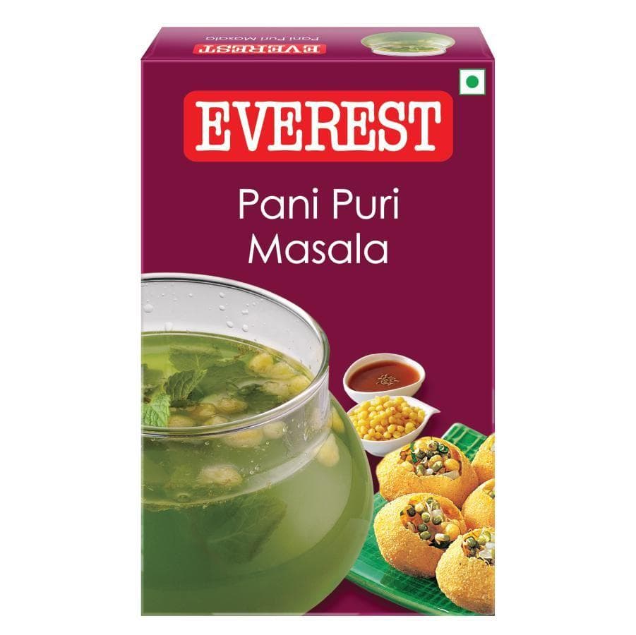 Everest Pani Puri Masala – Authentic Indian Street Food Spice Mix for Tangy & Spicy Golgappa Water 100G