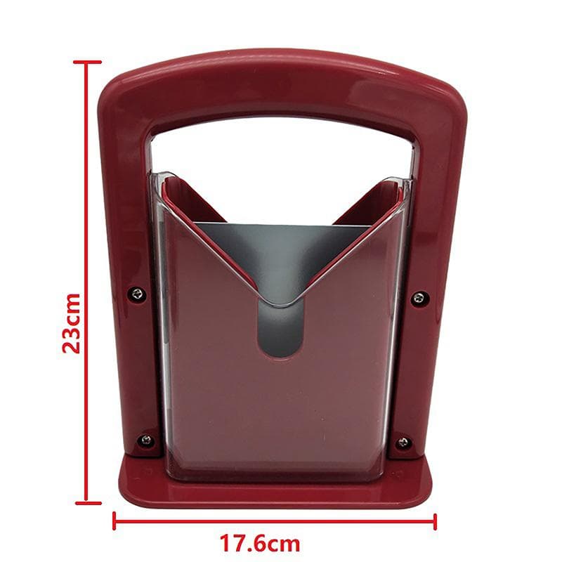 Original Bagel Guillotine Universal Slicer With Stainless Steel Blade Bread Cake Buns Toast Cutter Kitchen Accessories red