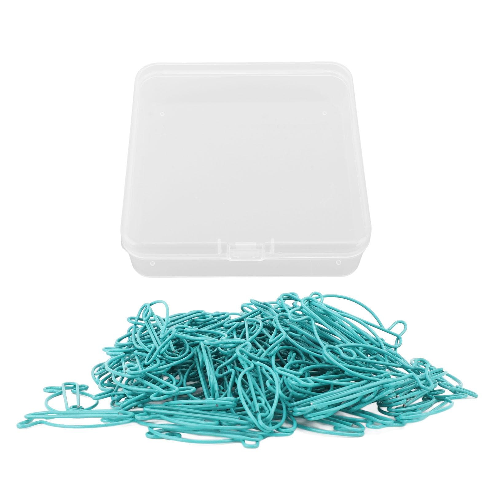 100pcs Paper Clips Multipurpose Cute Fish Shaped Exquisite Rustproof Metal Paper Clips for Home