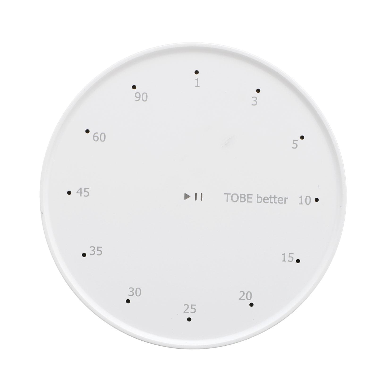 Electronic Timer Rotating Indicator Countdown Reminder Magnetic Suction Timer for Kitchen Cooking white