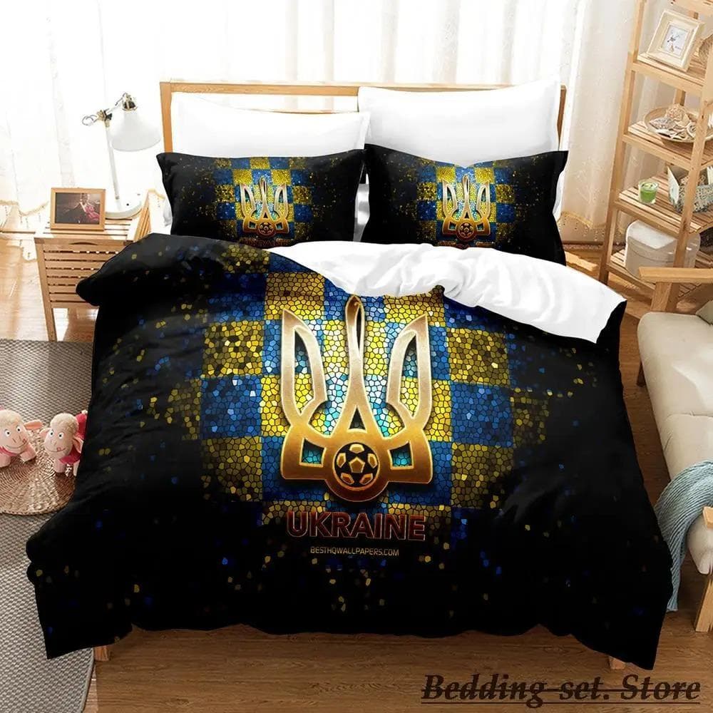 Ukrainian Bedding Set Single Twin Full Queen King Size Bed Set Adult Kid Bedroom Duvetcover Sets UKRAINE parure de lit Bed 70x133cm 2pcs