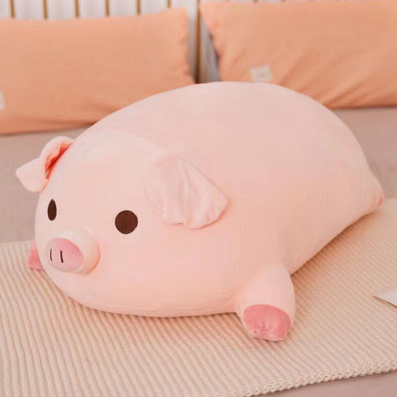 Cuddly Pig Plush Pillow - Cute, Washable, and Perfect for Sleeping or as a Birthday Gift 40cm 280g