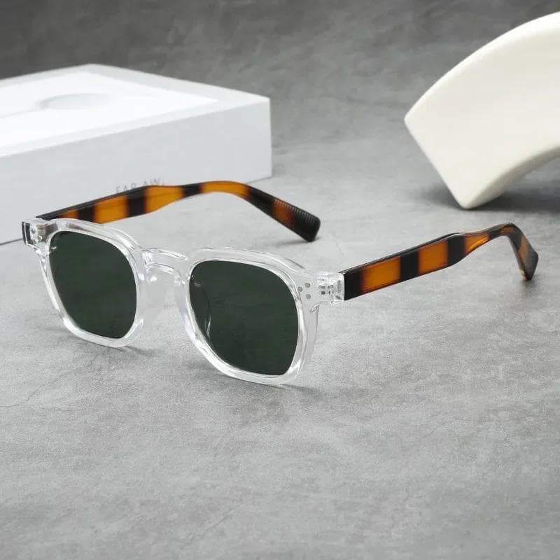 Retro Square Sunglasses Women Fashion Designer Gradient UV Protection Punk Flat Mirrors Trendy Shades