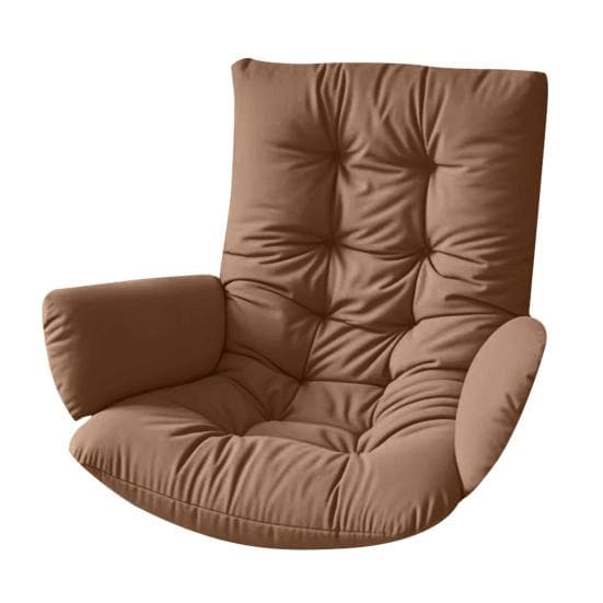 Waterproof Egg Chair Cushion Thicken Patio Hanging Basket Chair Cushion Egg Chair Cushion with Armrests for Indoor Outdoor Basket Swing 120 cm coffee