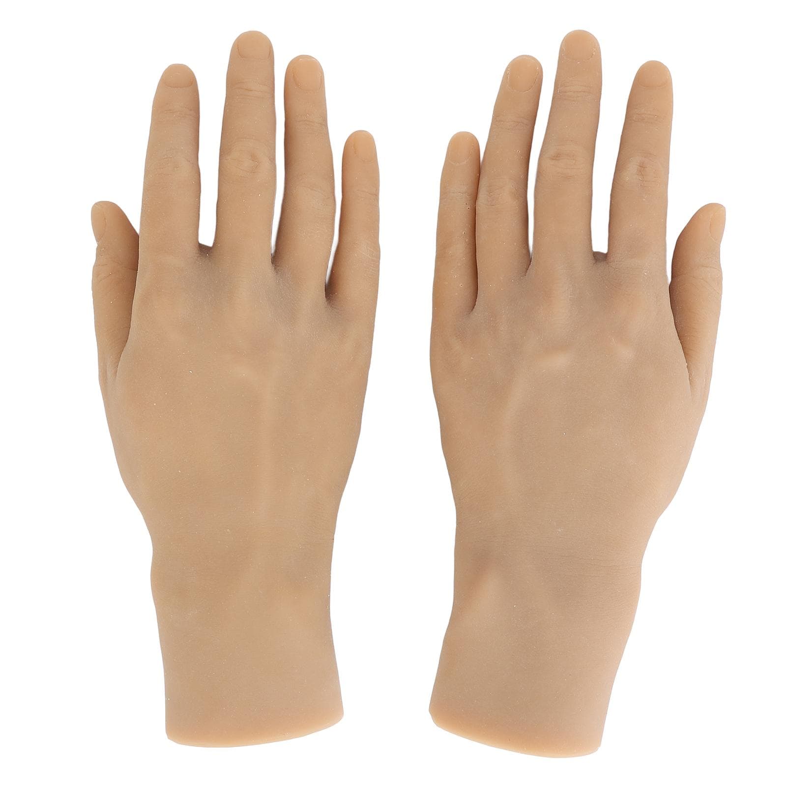 1 Pair Tattoo Practice Hand Reusable Versatile Fake Skin Hand Model for Beginners for Tattoo