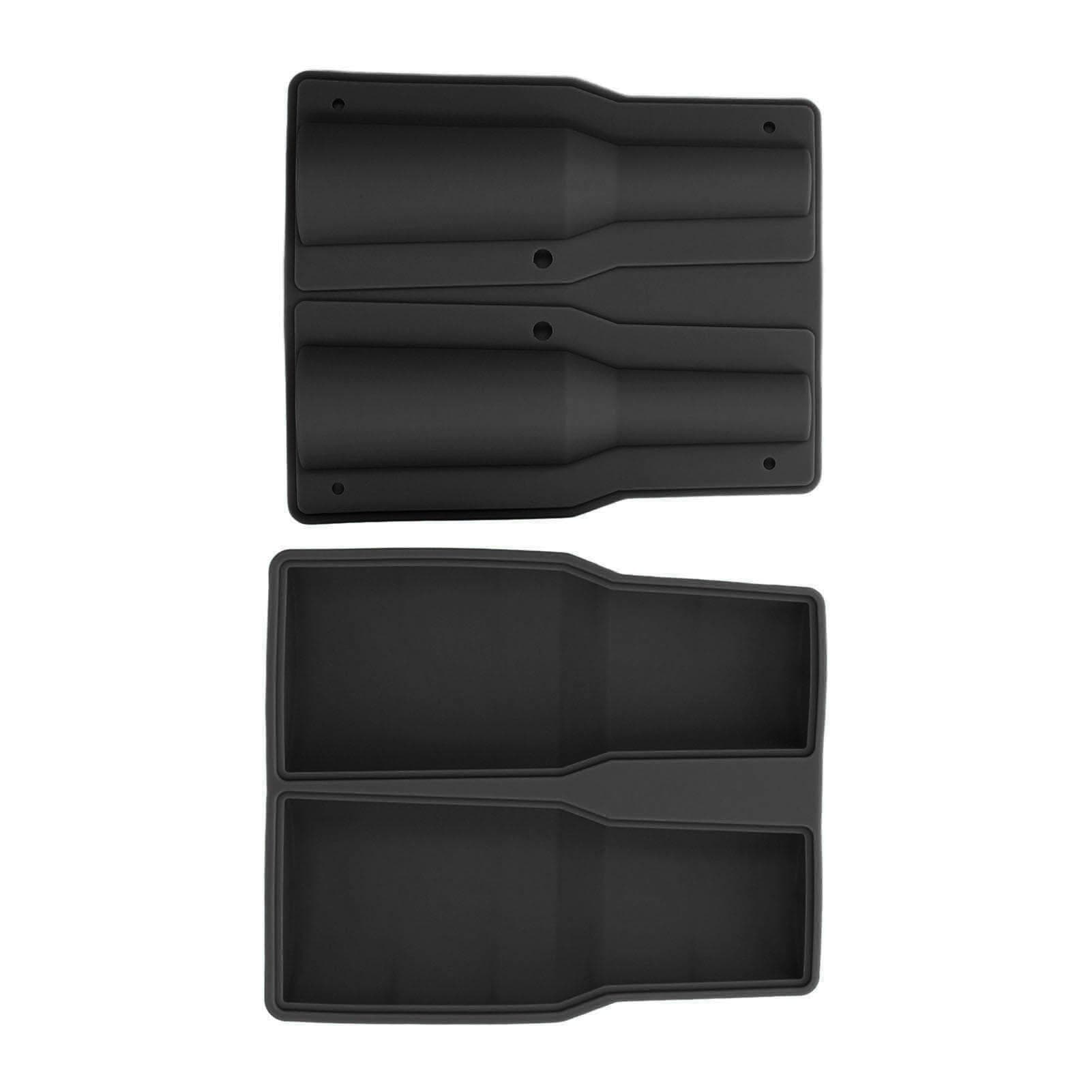 Ice Cube Tray Cup Shaped Tumbler Ice Mold Silicone Ice Mold with Lid for 30‑40oz Cup Tumbler Black L(for 6.5-9kg) black