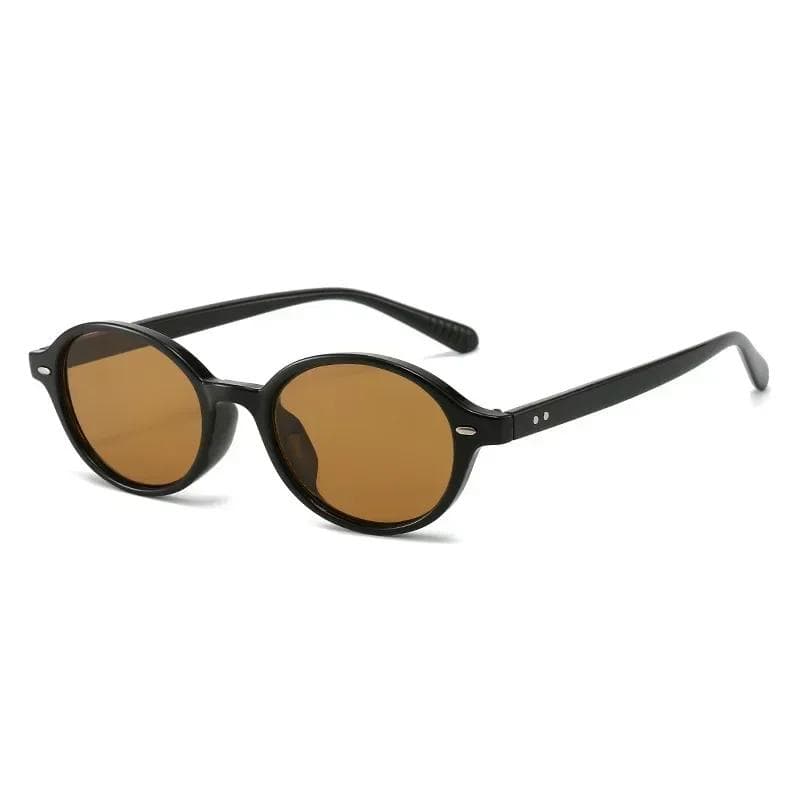 Retro Small Oval Sunglasses Women Men UV400 Luxury Rivets Shades Fashion Eyewear Sun Glasses Female 1PC
