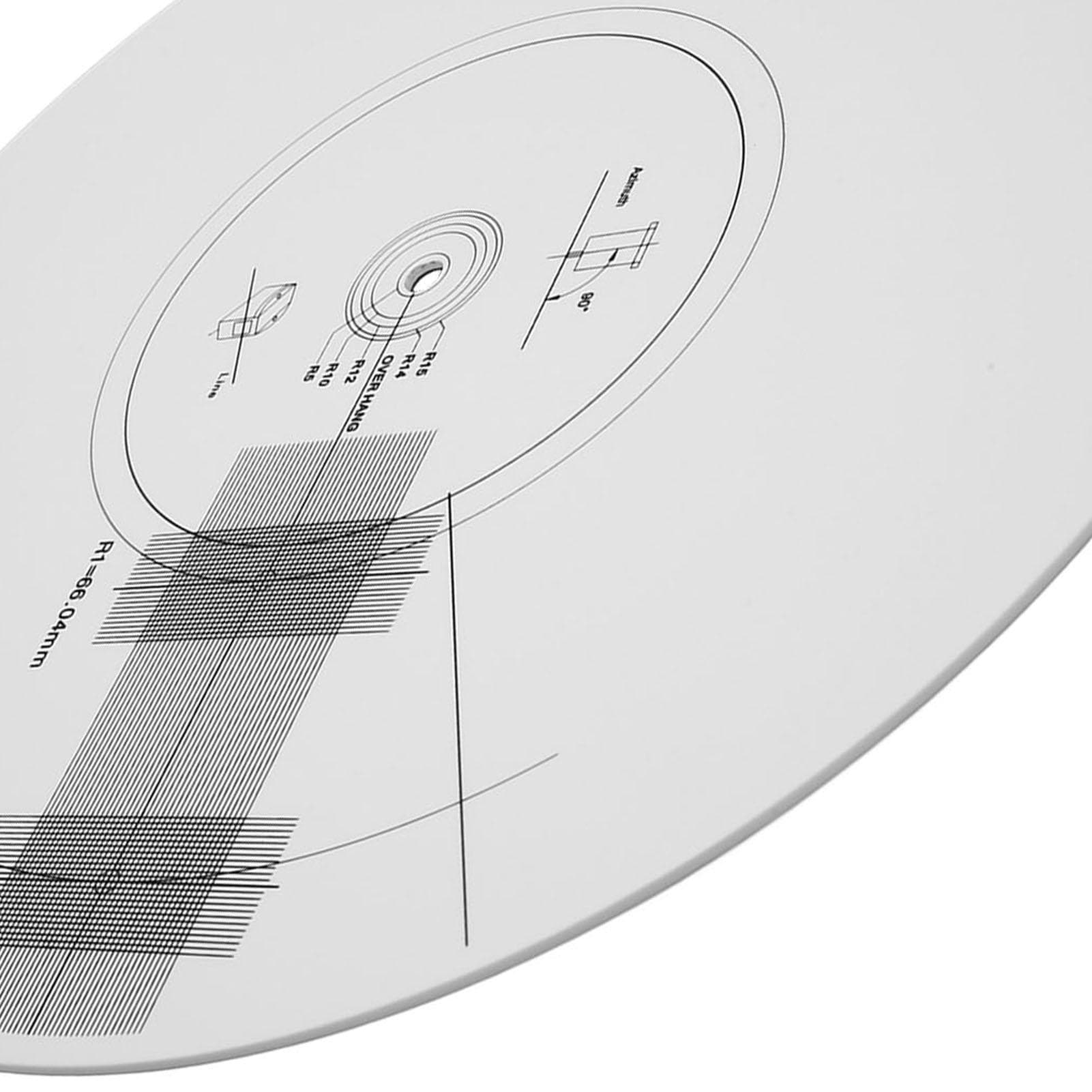 Turntable Cartridge Alignment Protractor Mat Prevent Slip Static Shockproof Phonograph Protractor
