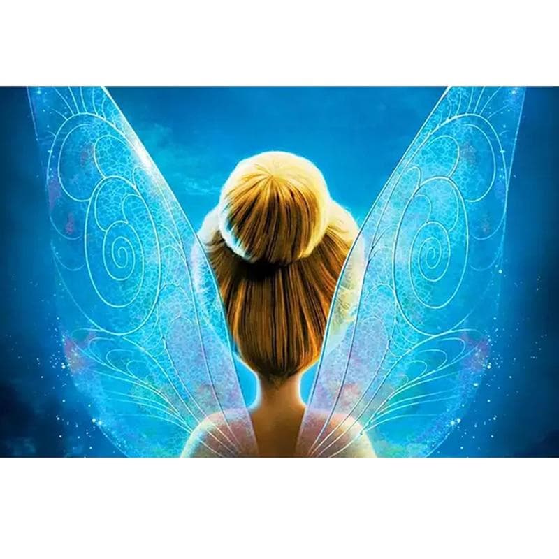 5d Diamond Painting Cross Stitch Diamond Embroidery Cartoon Fairy Tinker Bell Full round 50X70CM