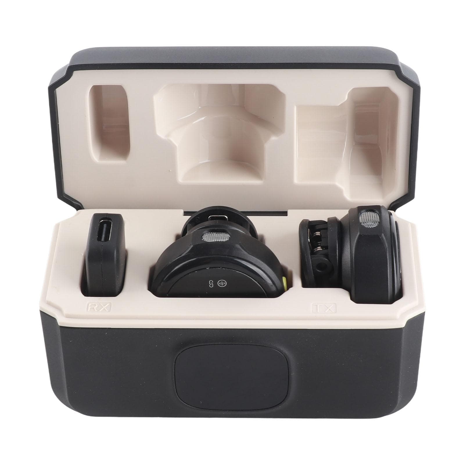 2PCS Wireless Lavalier Microphone Magnetic 2.4GHz Noise Canceling Type C Clip On Lapel Microphone