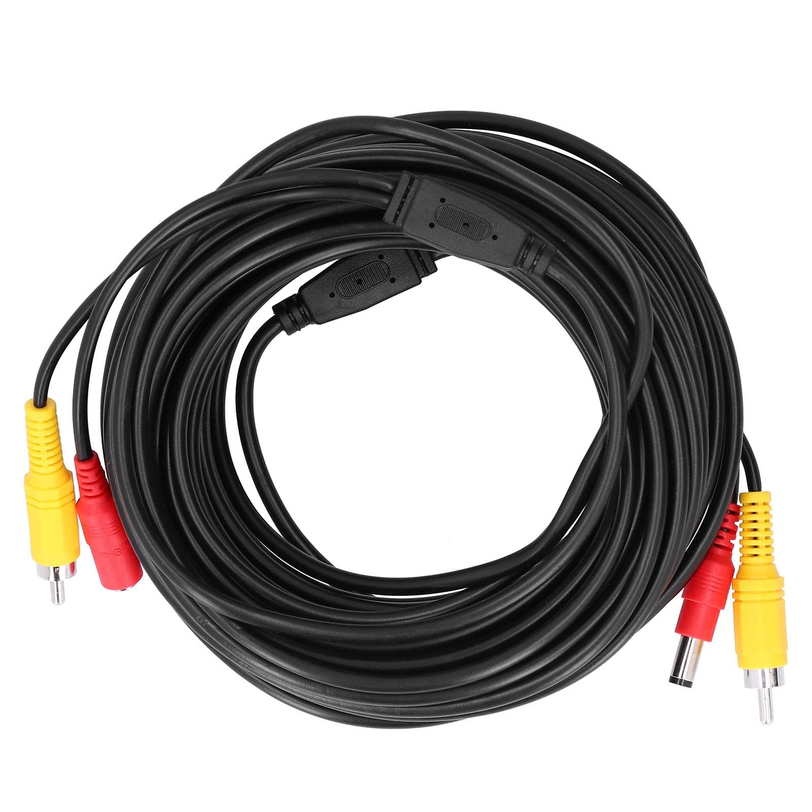 Portable CCTV Cable 2-In 1 Video Power Cord RCA+DC Connector for Surveillance Camera DVD Player(30m 10m/32.8ft