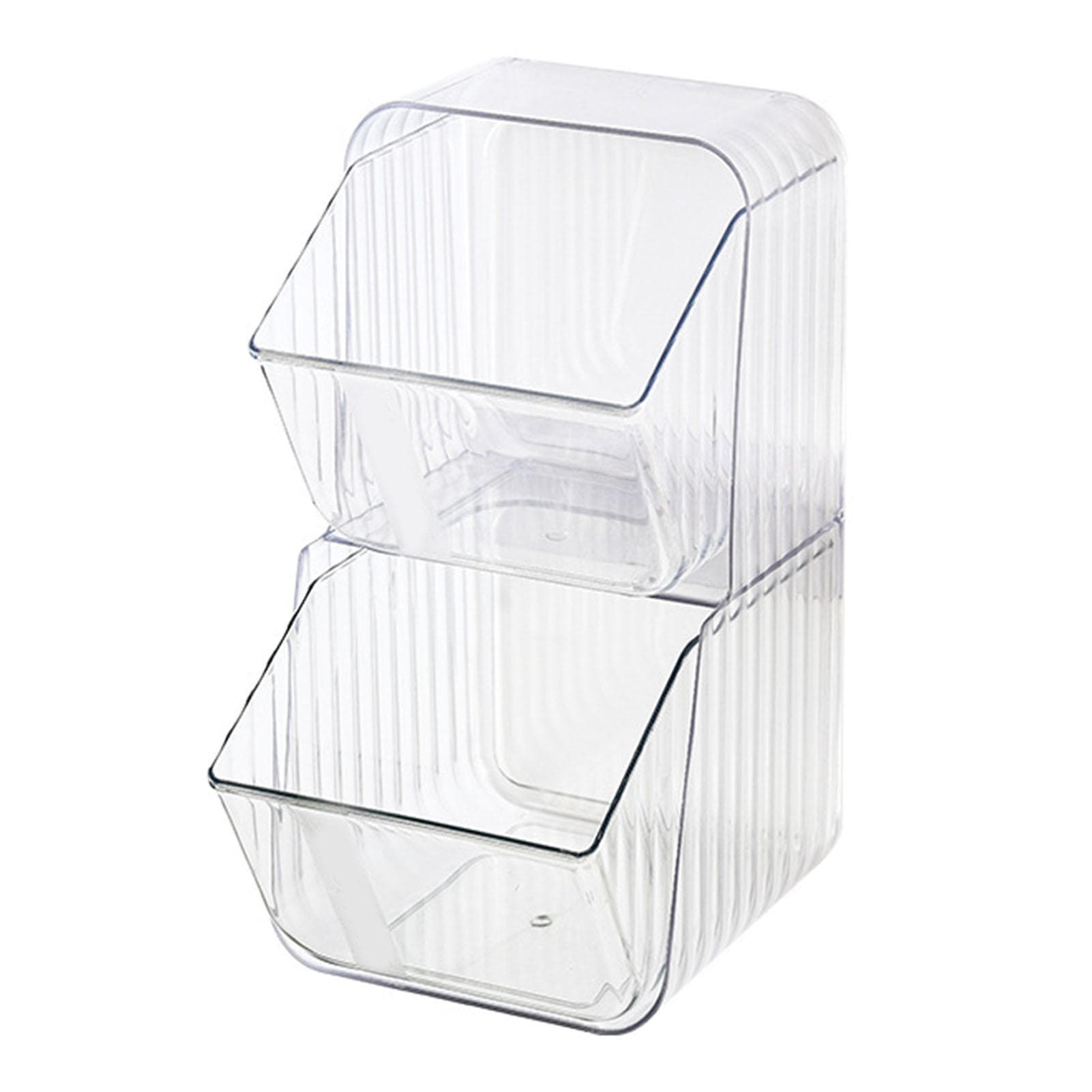 Food Storage Bin Organizer Plastic Packet Organizer For Snacks Tea Bags Instant Coffee Cosmetics One Size