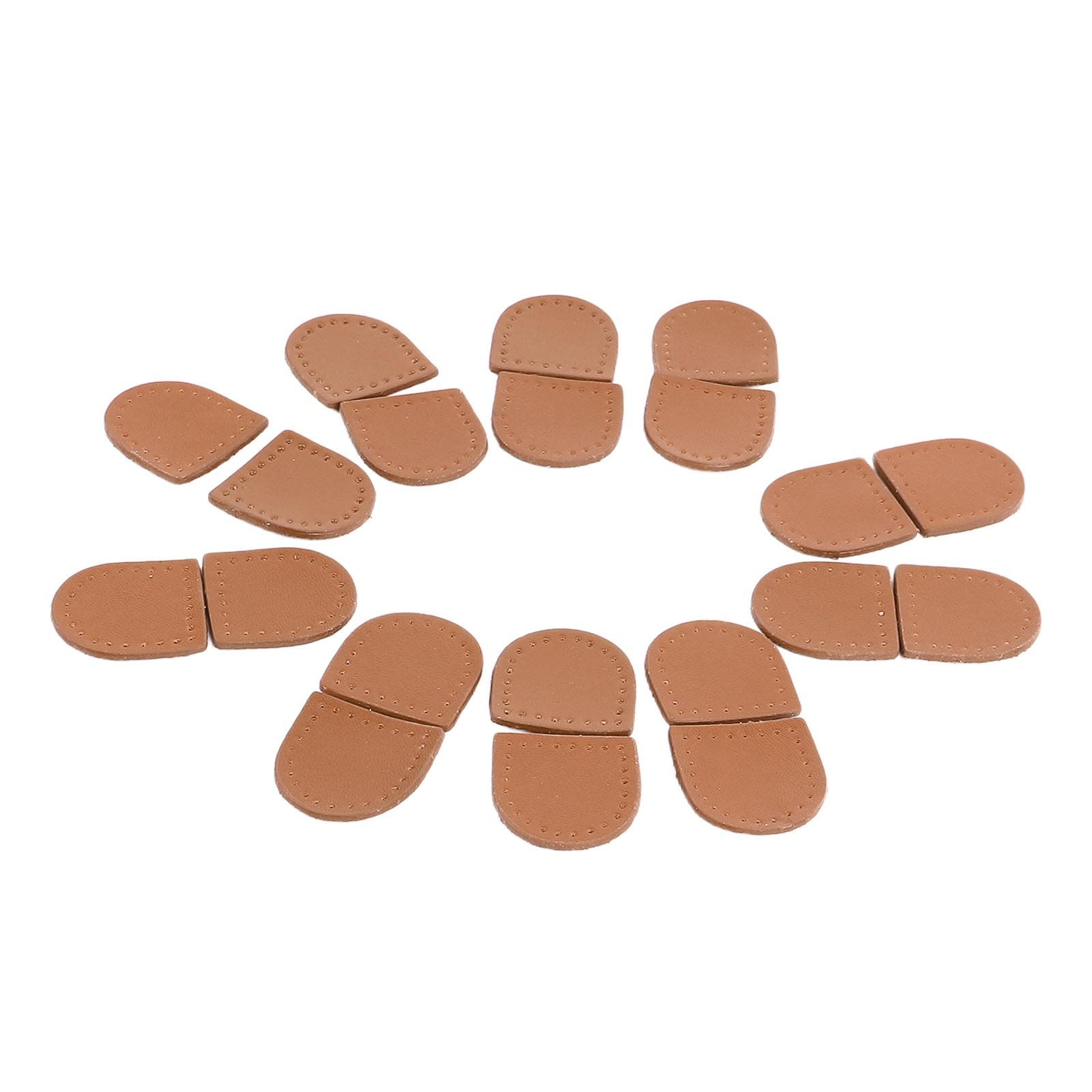 40PCS Zipper Stopper DIY Handcrafted Genuine Leather Multipurpose Fashionable Zipper Ends Top