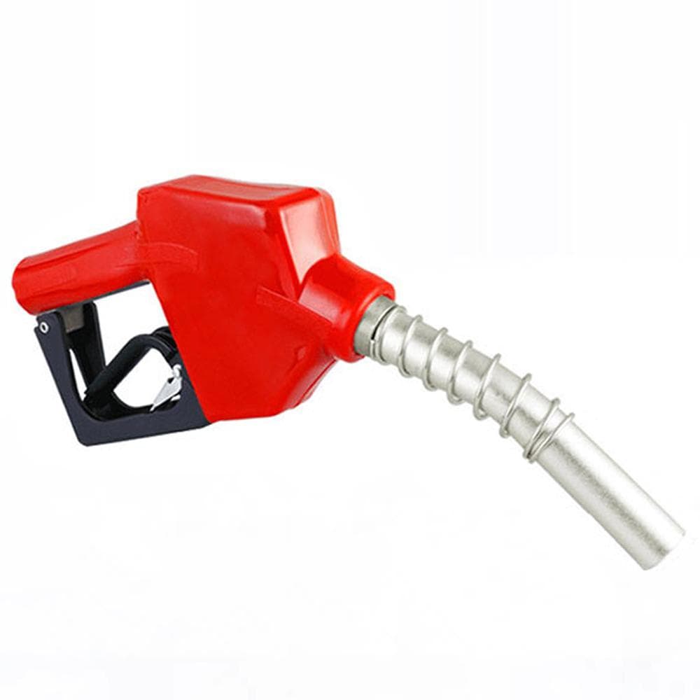Automatic Fuel Nozzle Auto Shut-off Diesel Nozzle Diesel Delivery Tool with 34 BSPT Inlet and red
