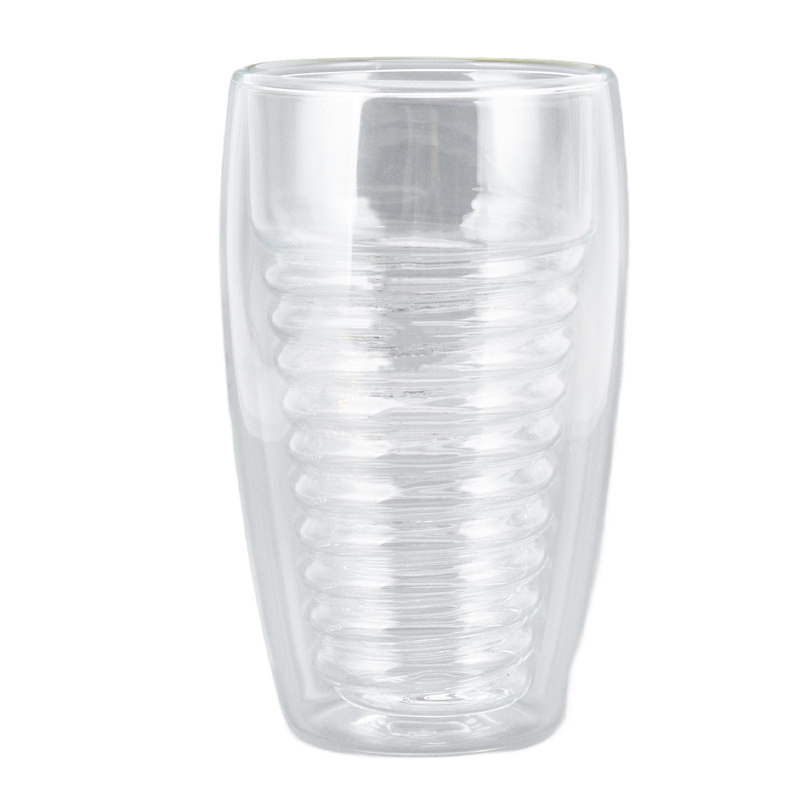 Double Wall Glass Coffee Cup 320ml High Temperature Resistance Clear Shiny Insulated Coffee Mugs L