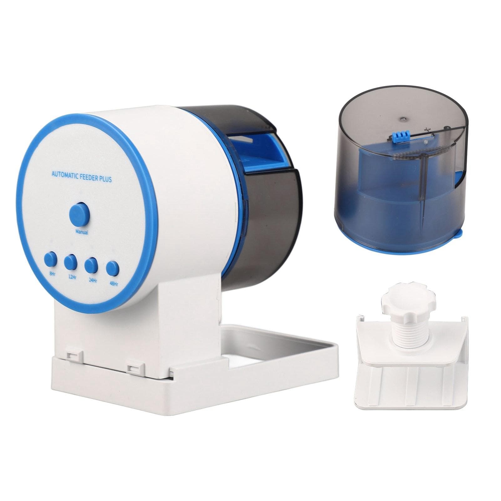 Automatic Fish Food Dispenser Battery Powered Adjustable Timing Intellect Fish Feeder for Fish L(for 6.5-9kg)