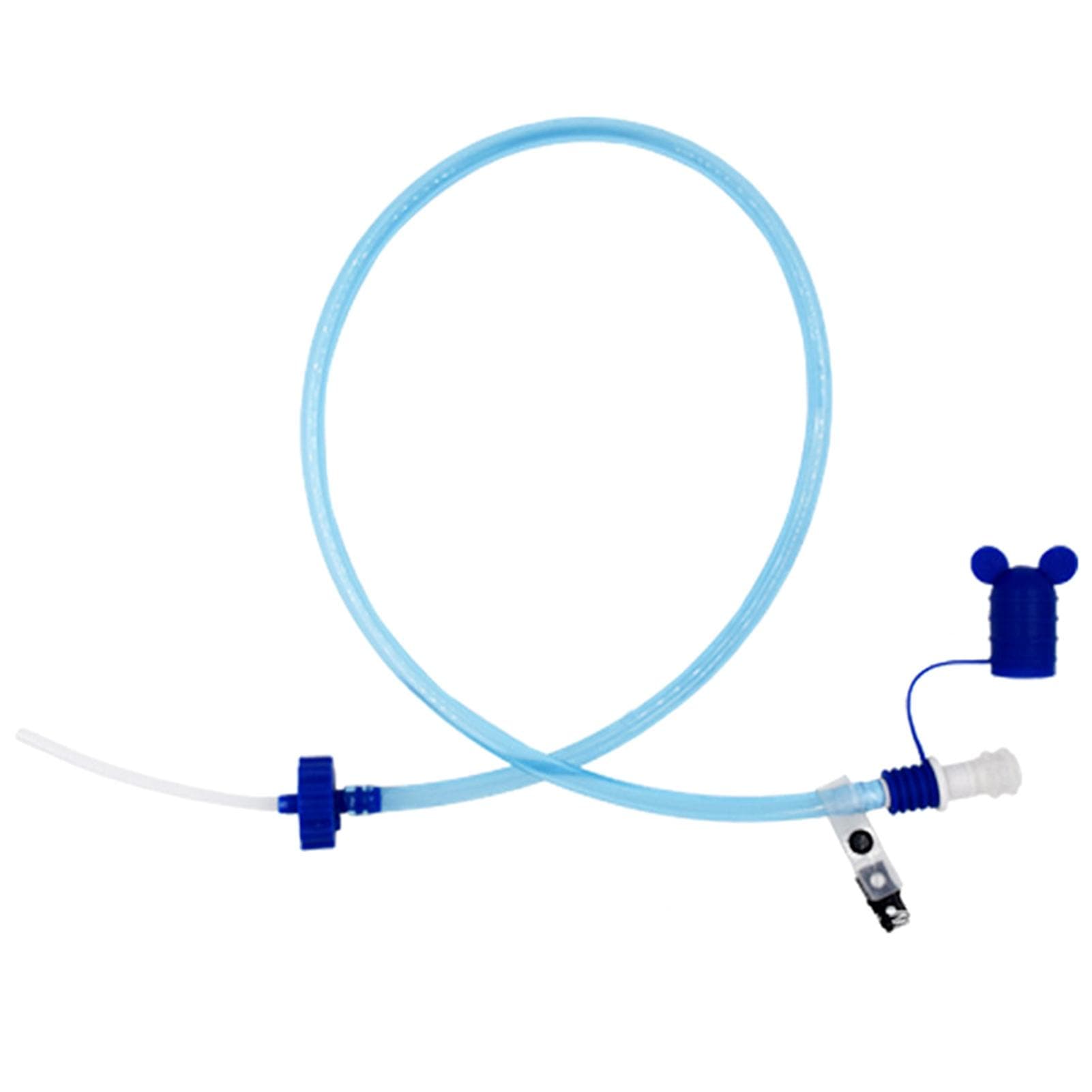 Water Bottle Drinking Tube with Double Adapter Hydration System Drink Tube Kit for Cycling Trekking blue